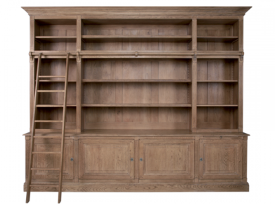 Bibliothèque Chêne Massif Classique  de Style Directoire| 300