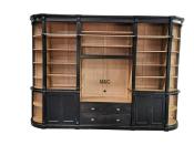 Grande Bibliotheque arrondie en Bois