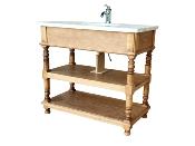 Meuble Salle de Bain Aix en Bois Façon Console | 100