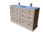 Meuble Salle de Bain  Cardiff en Chêne | 140