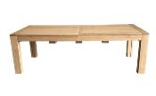 Table Extensible en Bois Massif| 22-24-26 Couverts | 300 cm long