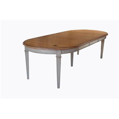 Table Ronde Extensible avec Rallonges bois Massif