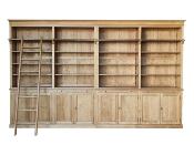Bibliothèque  en bois  massif Naturel Agen  | 400