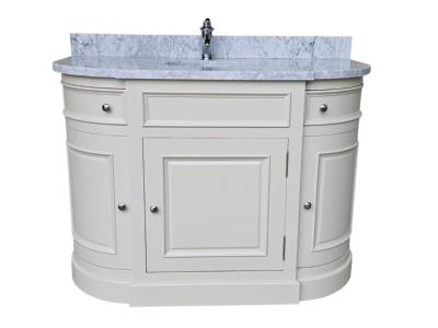 Meuble de Salle de Bain Arrondi en Bois | 125