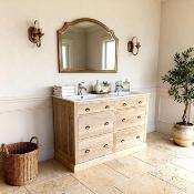 Meuble Salle de Bain  Cardiff en Chêne | 140