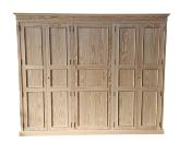 Dressing en bois massif  5 portes | 278 | DEMONTABLE