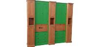 Bibliothèque Secrétaire 6 modules sur mesure en bois massif