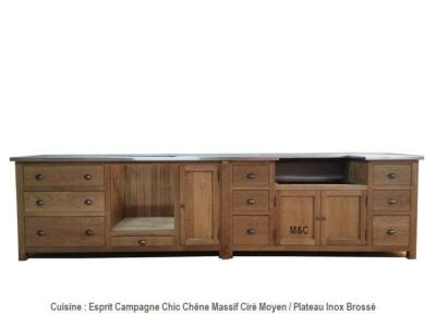 Meuble Evier de Cuisine Campagne Chic