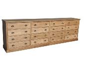 Meuble de Métiers 16 Tiroirs en Bois | 292 cm long