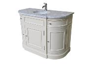 Meuble de Salle de Bain Arrondi en Bois | 125