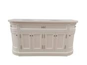 Meuble de Salle de Bain en Bois  Arrondi Kingston |180