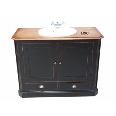 Meuble Salle De Bain Vintage En Bois Massif