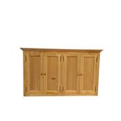 Element Haut de Cuisine 4 Portes 150 Bois Naturel