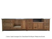 Meuble Evier de Cuisine Campagne Chic