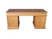 Bureau Ministre en Bois Massif   9 Tiroirs  Camille | 170