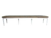 Table Ronde Extensible en Bois avec 6 rallonges