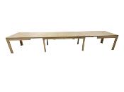 Table salle à manger chêne extensible 2 , 3, 4 ou 5 metres