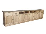 Buffet Bas ou Rangement en Bois Massif | 400 cm long