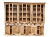 Buffet Vaisselier en Pin Massif Hampton 12 portes | 280 