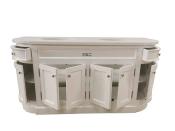 Meuble de Salle de Bain en Bois  Arrondi Kingston |180