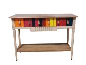 Console de style Chic en bois finition  Bayadère