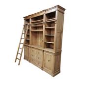 Bibliotheque 6 tiroirs en Bois Avec Espace TV