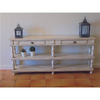 Console en Chene Brocante