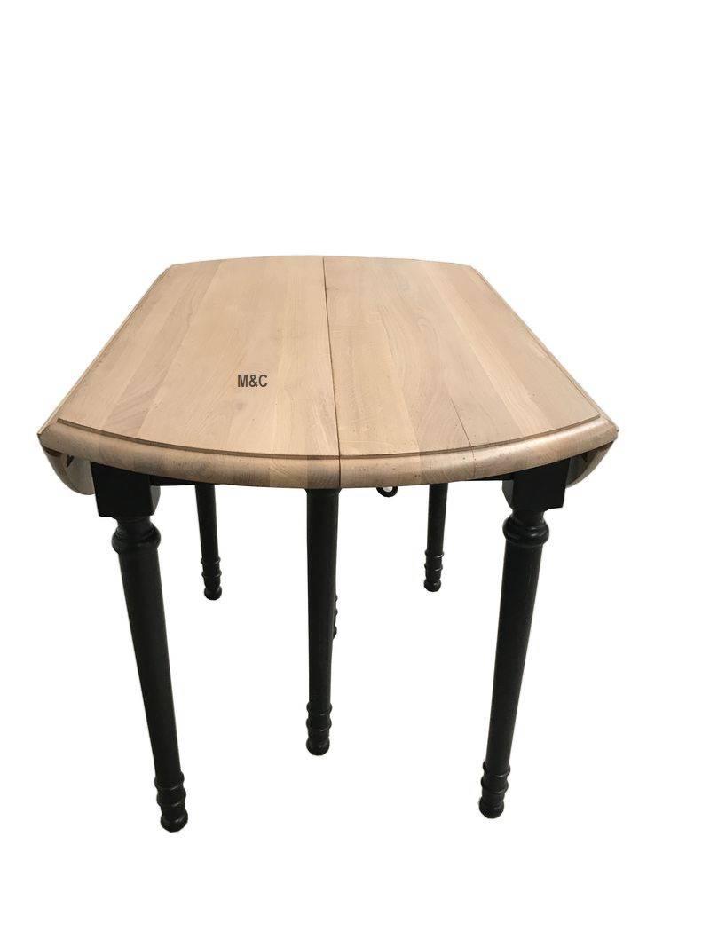 Table extensible ronde : plateau 105 cm / pieds fuseau