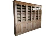 Bibliotheque Sur Mesure en Bois de Chataignier 3 Modules