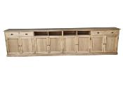 Buffet Bas ou Rangement en Bois Massif | 400 cm long