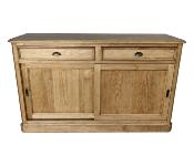 Buffet bas Pin Massif Hampton 2 portes coulissantes | 150