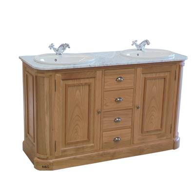 Meuble Salle De Bain Chene Massif Plateau Pierre Ou Marbre