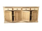 Buffet bas Cottage en Pin Massif 4 Portes | 180