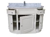 Meuble de Salle de Bain Arrondi en Bois | 125