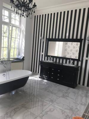 Meuble Salle de Bain Retro Chic en Pin | 185 long