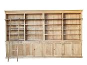 Bibliothèque  en bois  massif Naturel Agen  | 400