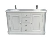 Meuble Salle de Bain Monaco 150   | plateau Krion Blanc