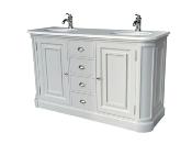 Meuble Salle de Bain Monaco 150   | plateau Krion Blanc
