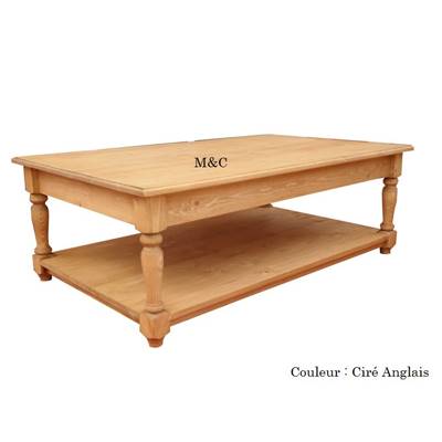 Grande Table de salon rectangulaire