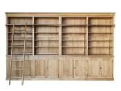Bibliothèque  en bois Naturel Agen  | 400