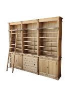 Grande Bibliothèque En Bois Avec Echelle  Bordeaux | 300-260