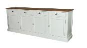 Buffet Bas 4 portes LONDON en pin 