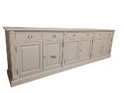 Grand Buffet bas Hossegor 6 portes en Pin