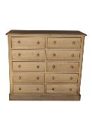 Commode Hampton 10 Tiroirs  En Bois Massif | 110