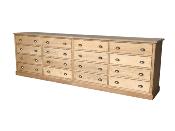 Meuble de Métiers 16 Tiroirs en Bois | 292 cm long