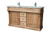 Meuble Salle de Bain Dinard en Bois de Chêne | 150 vasques collées