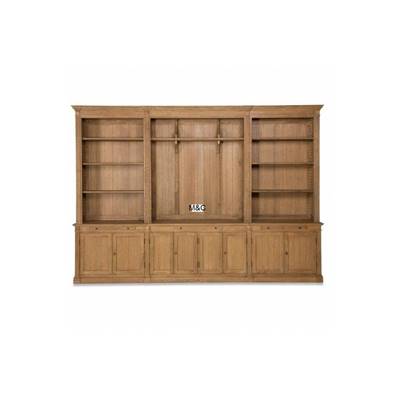 Bibliotheque TV en Bois Massif Directoire