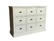 Commode en Pin Massif 10 Tiroirs de Style Anglais | 120