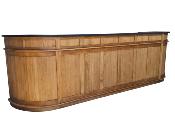 Comptoir Arrondi en Bois massif et Granit Val d'Isere | 400