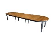 Table Ronde Extensible en Chêne | 6 Allonges ( 18 personnes )